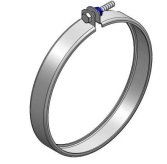 Producto Abrazadera galvanizada con tornillo y tuerca, Ø 380 mm